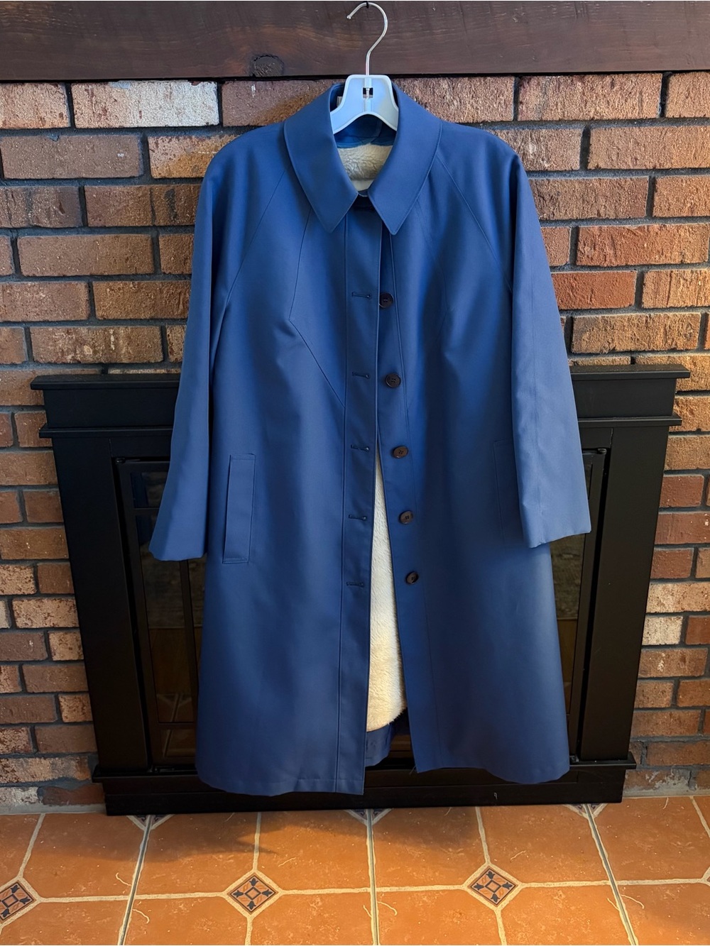 Vintage Misty Harbor Trench Coat Sherpa Lining size 8 Union made